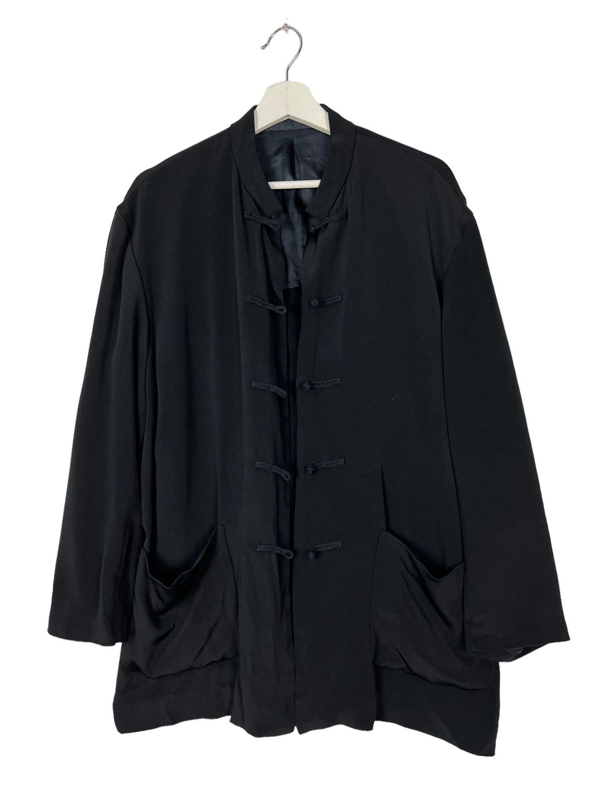 Yohji Yamamoto 💥 YS FOR MEN YOHJI YAMAMOTO SILK MANDARIN JACKET Size US L / EU 52-54 / 3 - 9 Thumbnail