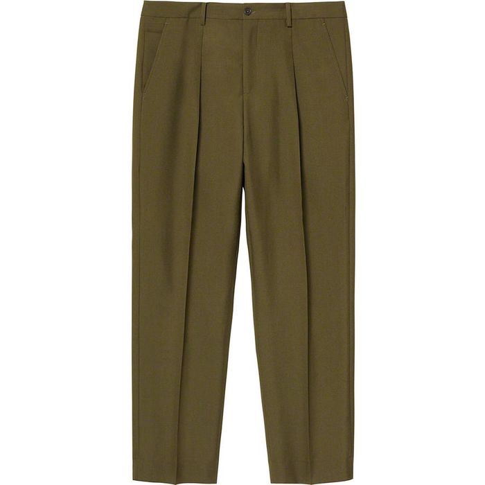 Supreme *FINAL DROP* Supreme green pleated trouser | Grailed