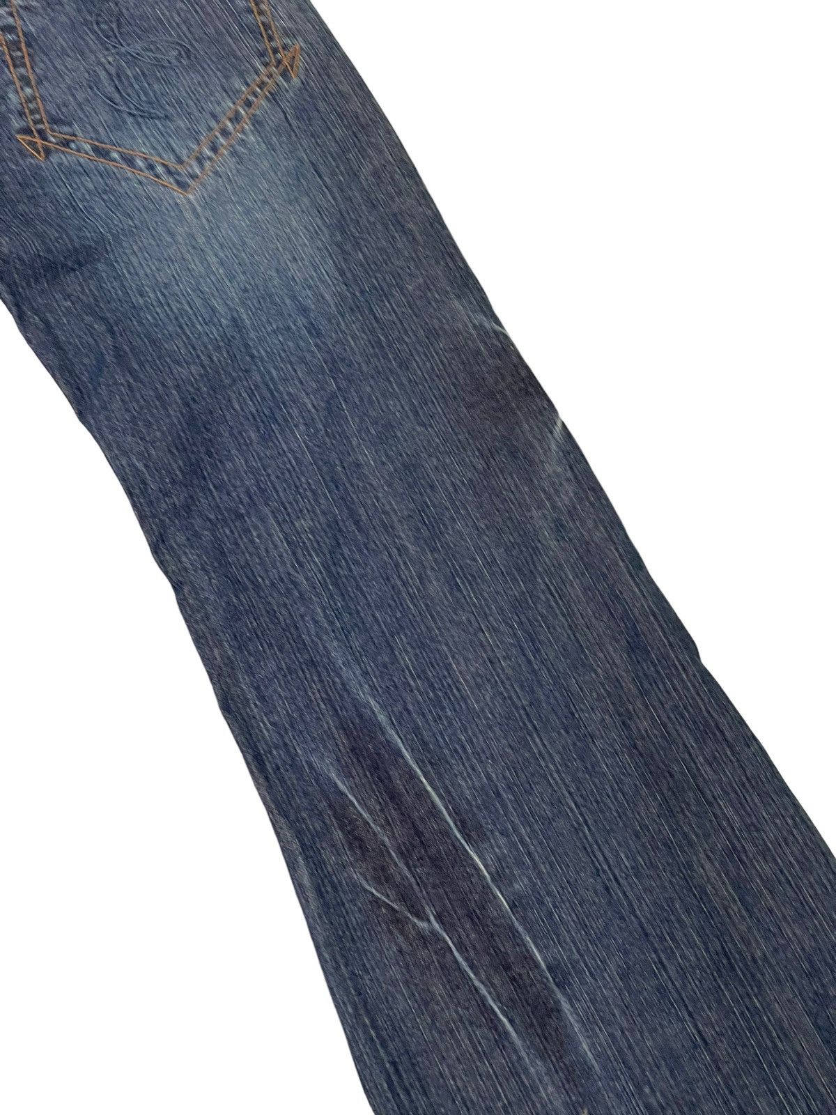 Japanese Brand Wide Leg Jeans Et Boite Japan Distress Low Rise 6🟦0 Size US 29 - 18 Thumbnail