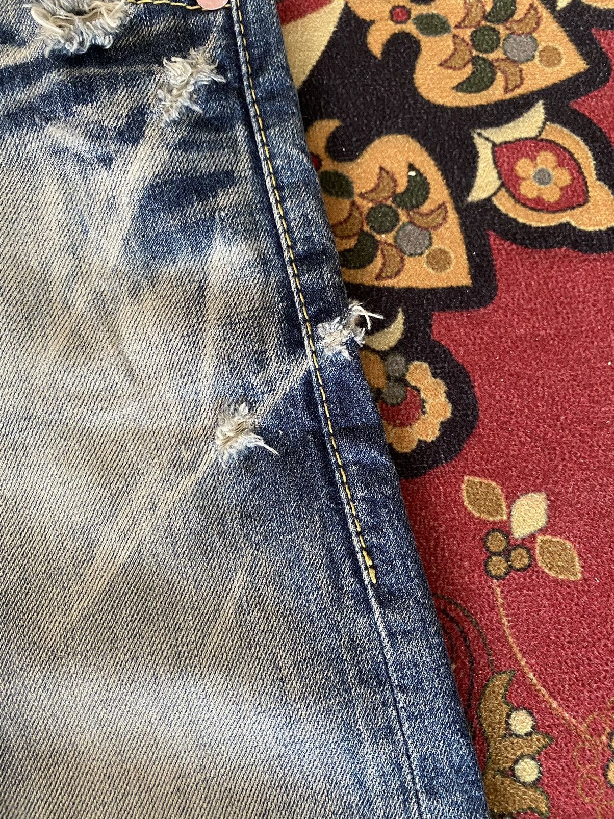 Hysteric Glamour 🔥RARE🔥Vintage Rodeo Crowns Flare Distressed Denim 29 Size 29" - 5 Thumbnail
