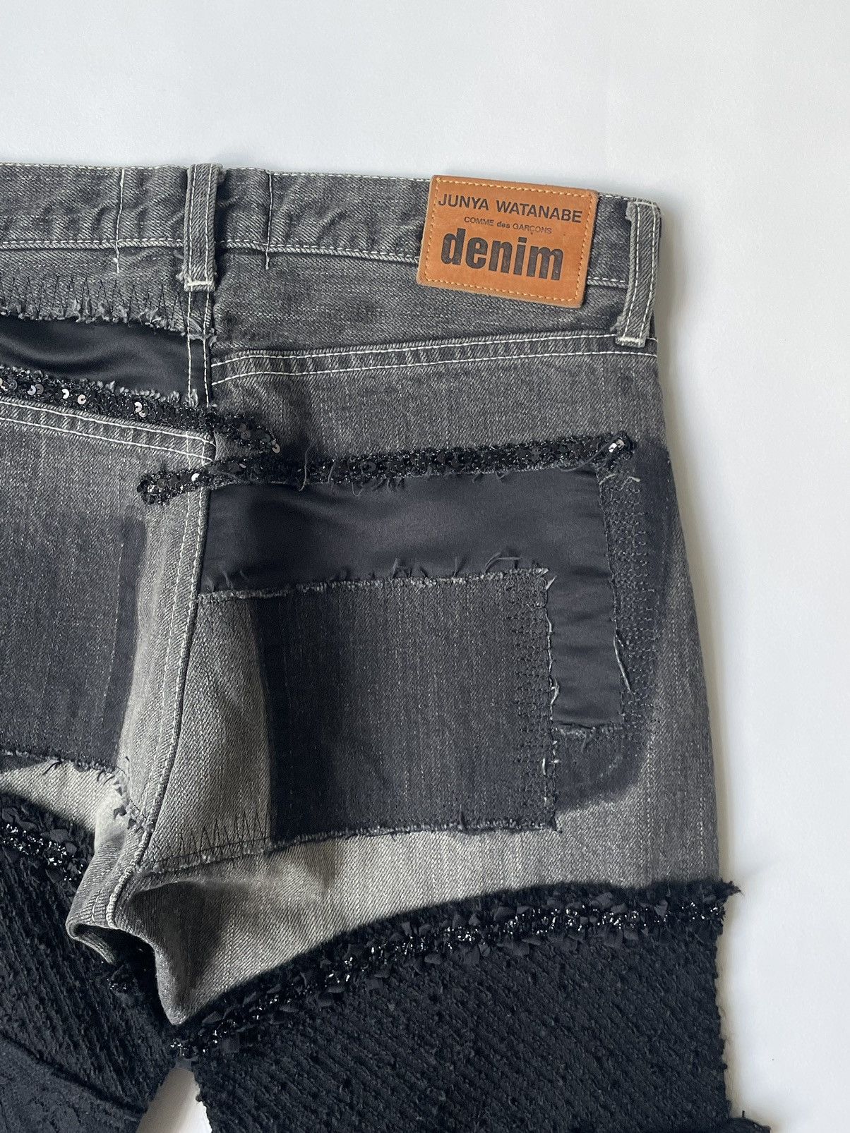 Comme des Garcons A/W 14 Distressed Patchwork Jeans Size 28" / US 6 / IT 42 - 14 Thumbnail