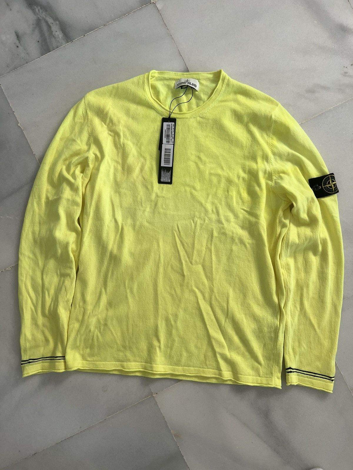 image of Stone Island New Lime Long Sleeve New in Green, Men's (Size XL)