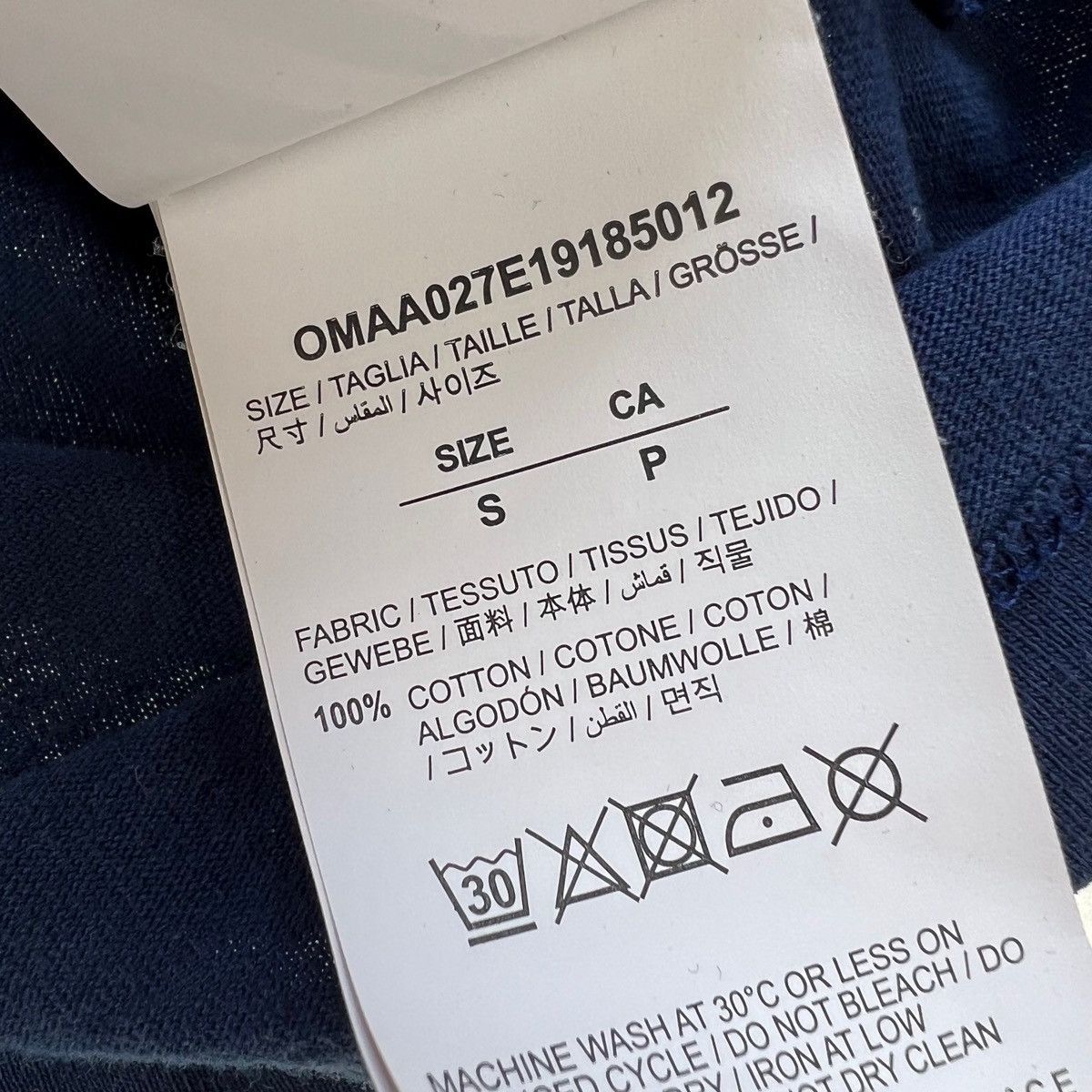 Off-White Off-White Skeletons Blue T Shirt Size US S / EU 44-46 / 1 - 4 Thumbnail