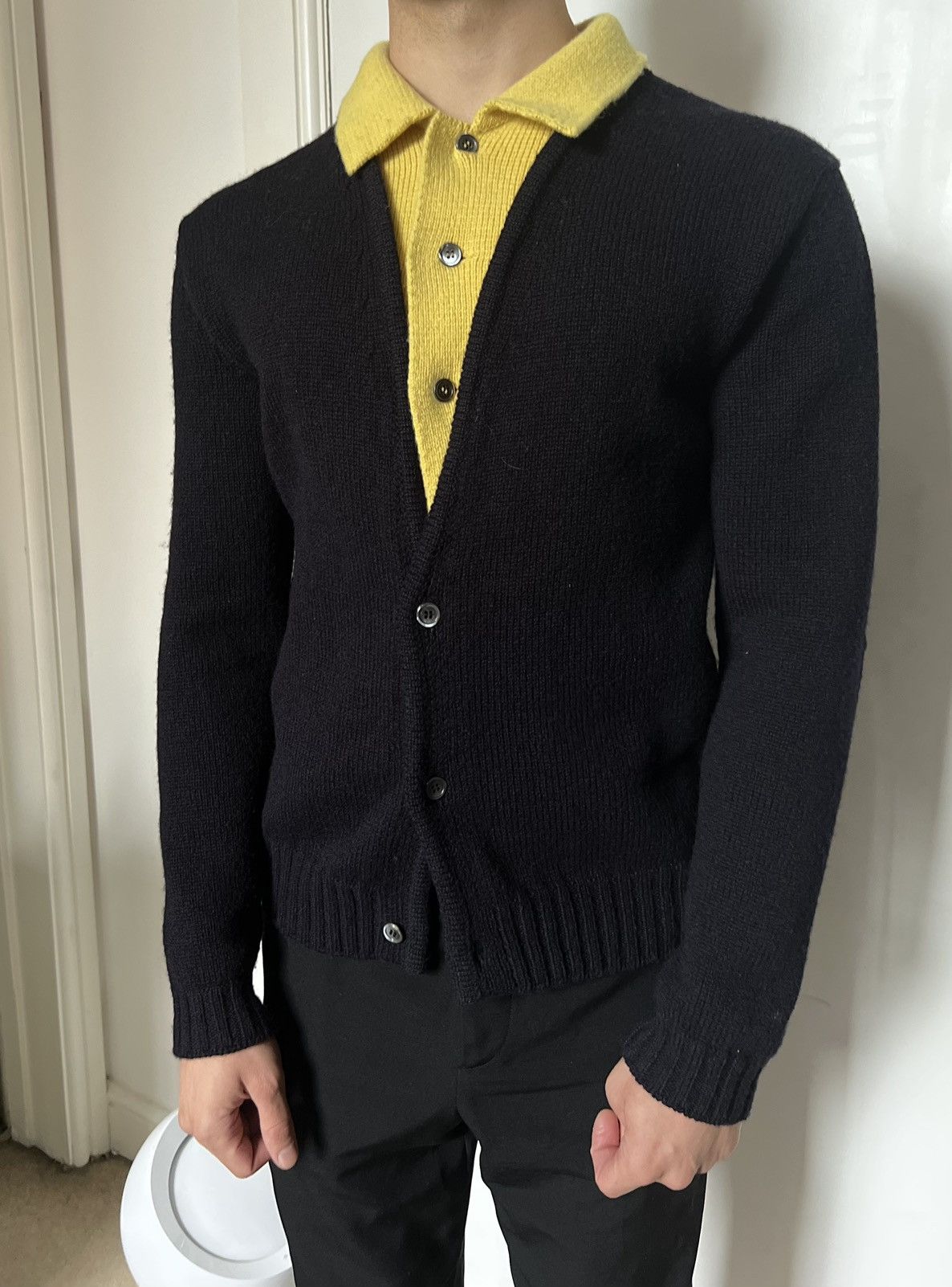 Stefan Cooke Stefan Cooke Wool Mock Neck Cardigan | Grailed