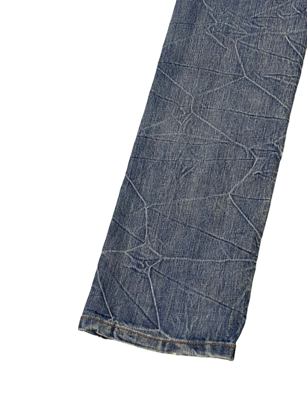 Japanese Brand Distress Jeans K.U.I Acid Wash Low Rise Denim Straight 5🟦9 Size US 30 / EU 46 - 8 Thumbnail