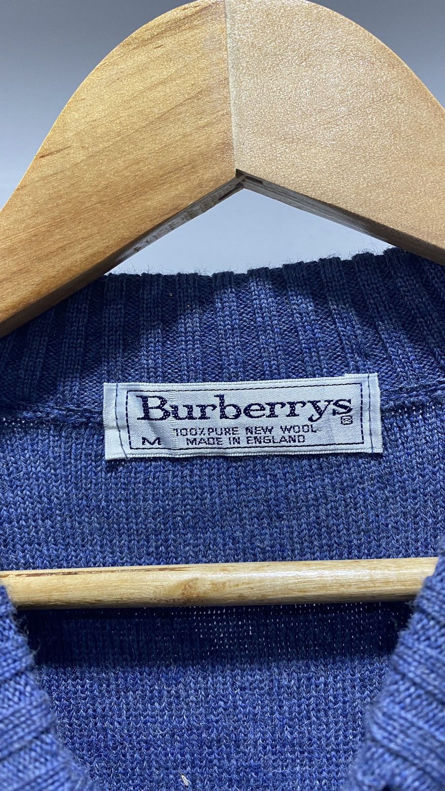 Burberry 🚨FINAL DROP🚨 Vintage Burberrys Wool Sweater Suede Padding Size US M / EU 48-50 / 2 - 3 Thumbnail