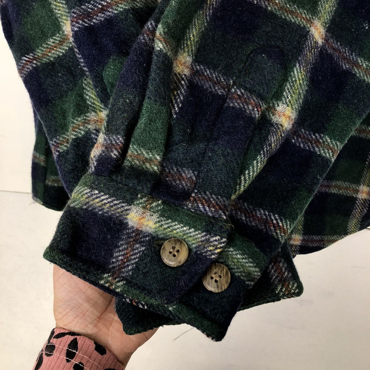 Flannel VINTAGE FLANNEL WOOL JACKET TARTAN DESIGN MILAGOSTA JAPAN Size US L / EU 52-54 / 3 - 11 Thumbnail