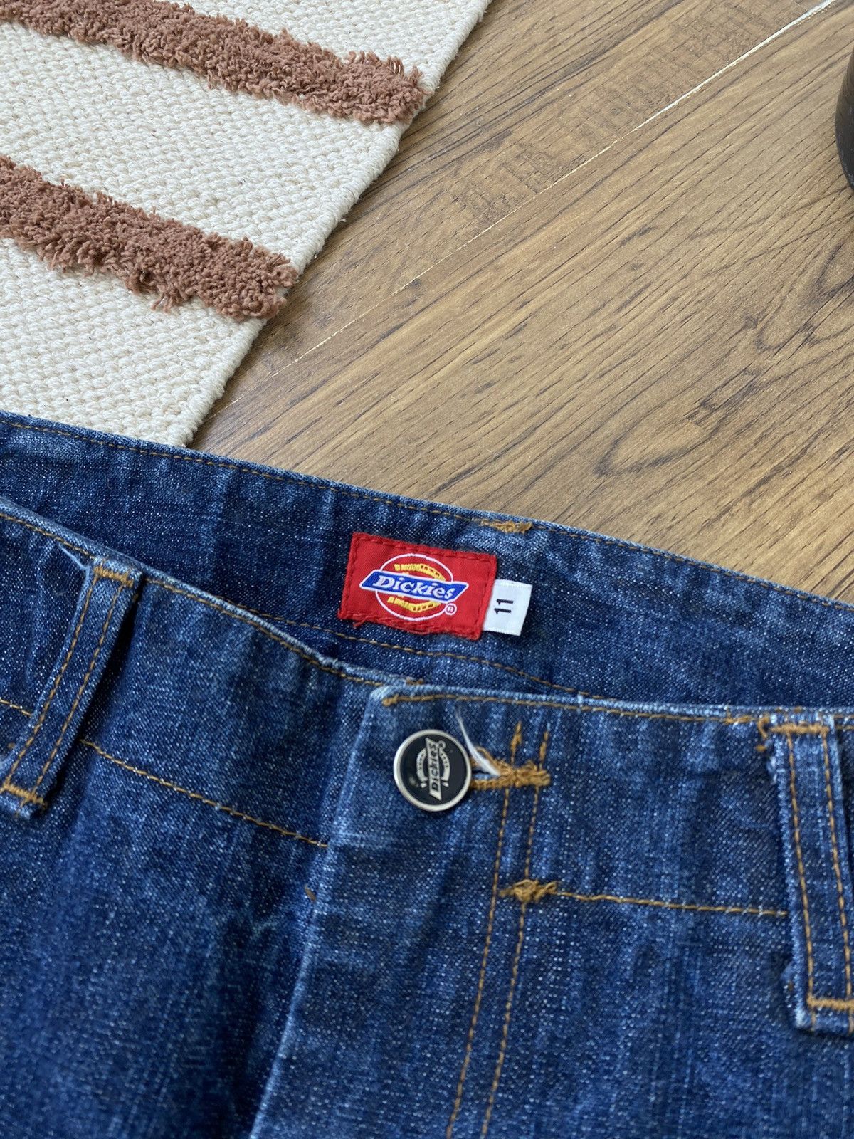 Dickies DICKIES VINTAGE BLUE DENIM MIDI SKIRT Size 32" / US 10 / IT 46 - 3 Thumbnail