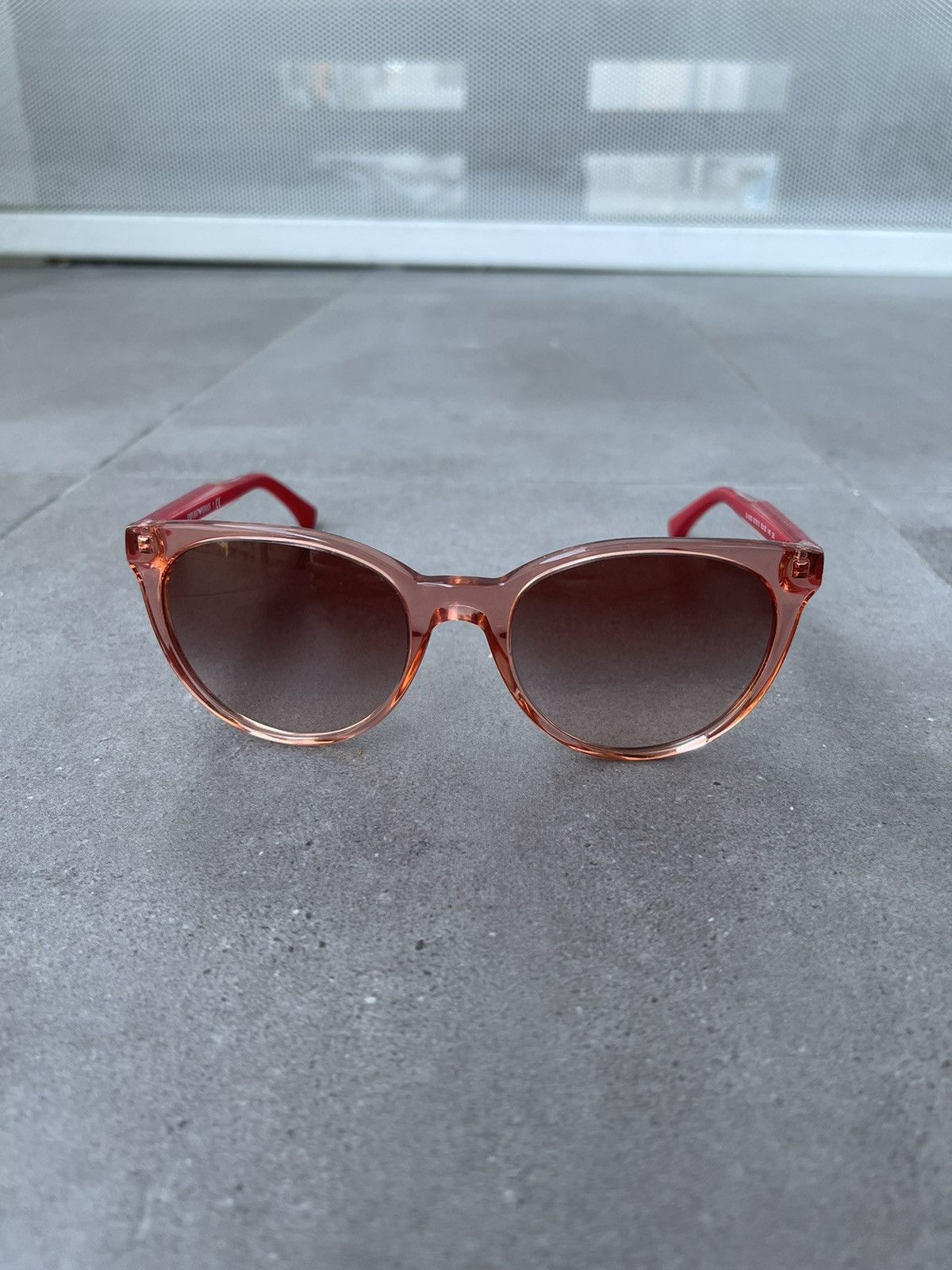 Emporio Armani Emporio Armani EA4003 5070/13 Peach Red Sunglasses Size ONE SIZE - 3 Thumbnail