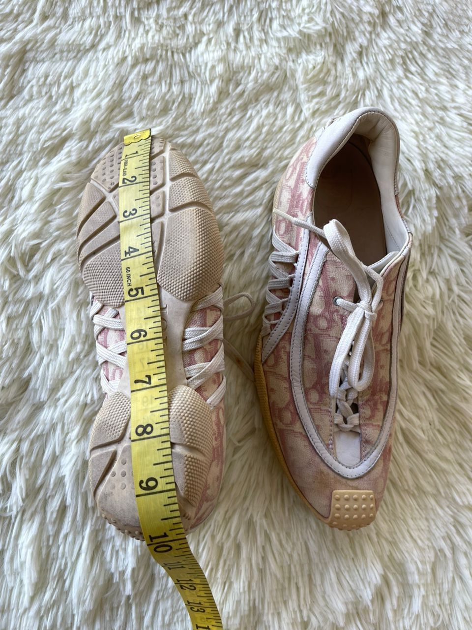 Christian Dior Monsieur Christian Dior Pink Monogram Low Top Sneaker Shoes Size US 6.5 / IT 36.5 - 14 Thumbnail