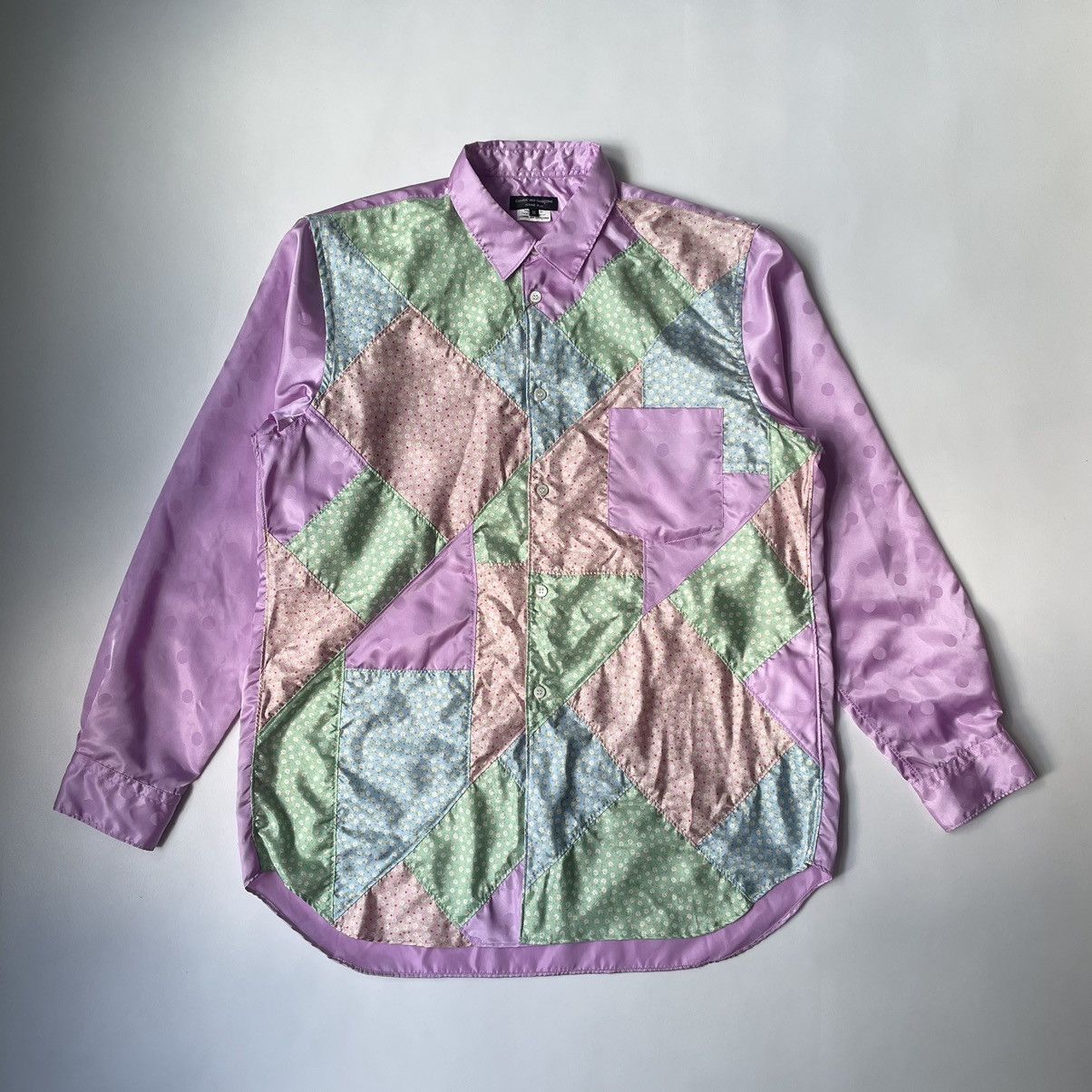 A/W 07 Patchwork Satin Shirt Shirts Button Ups