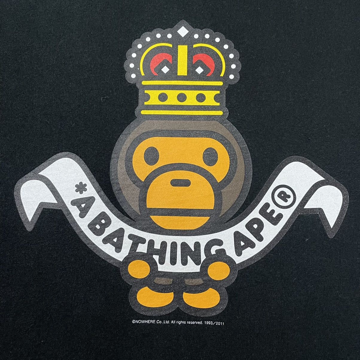 Bape Baby Milo Crown L/S Tee Size US L / EU 52-54 / 3 - 6 Thumbnail