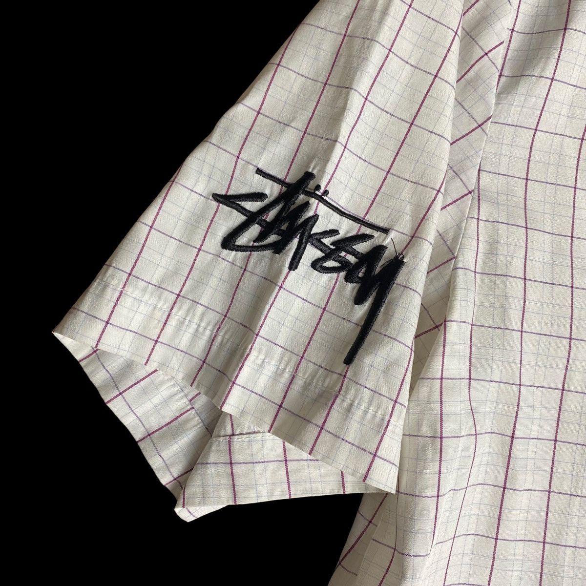 Stussy N4 Skull Backhit Button Up Tee