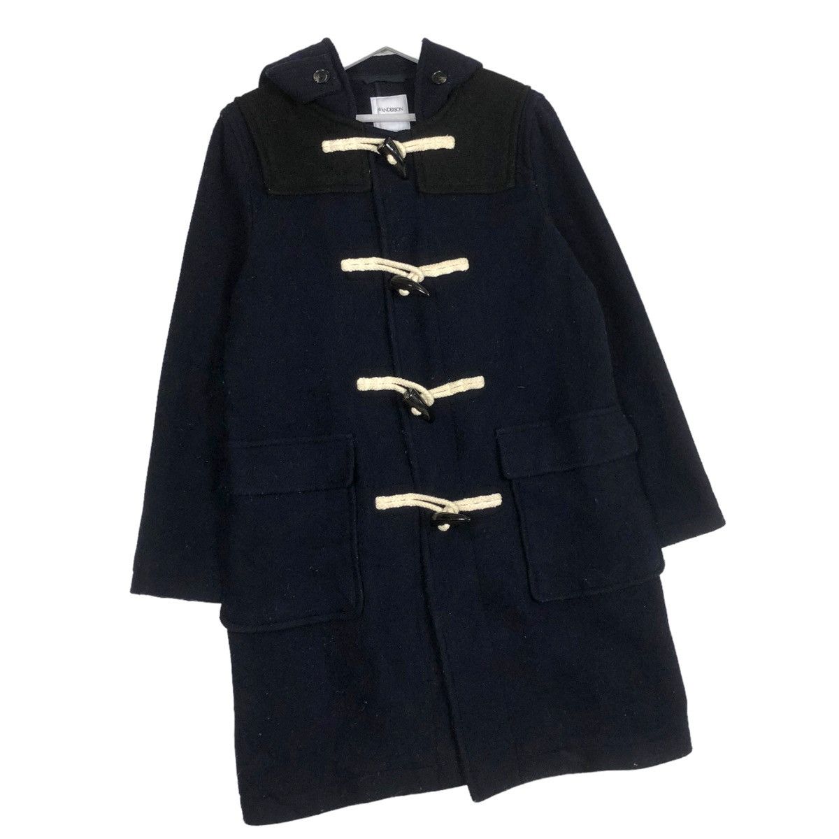 Designer × JW Anderson × Japanese Brand 💥JW ANDERSON HOODED WOODEN TOGGLE WOOL DUFFLE COAT JACKET Size US L / EU 52-54 / 3 - 3 Thumbnail