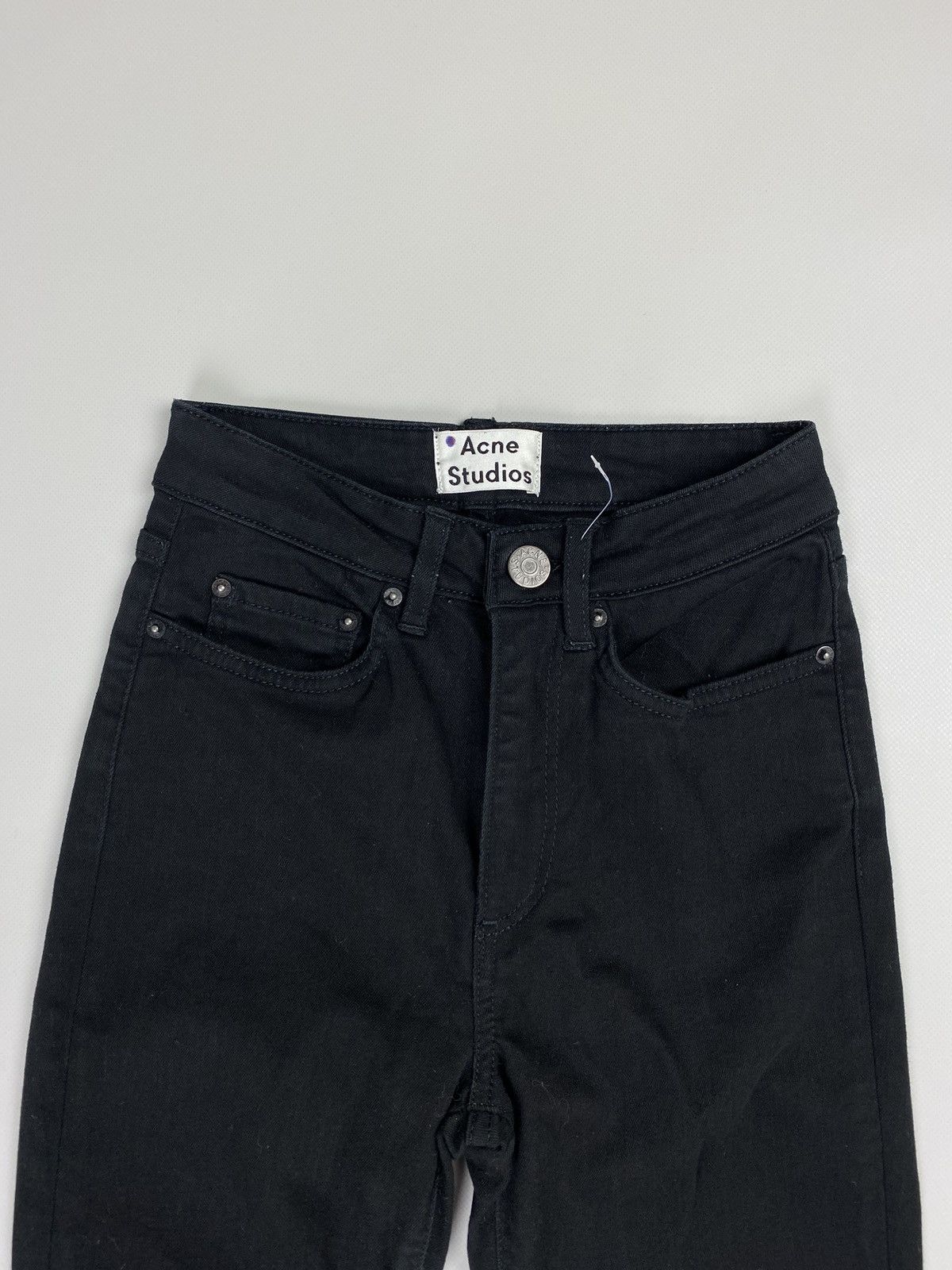Acne Studios Acne Studios Pin Black ladies jeans size 23 / 32 black Size 23" - 6 Thumbnail