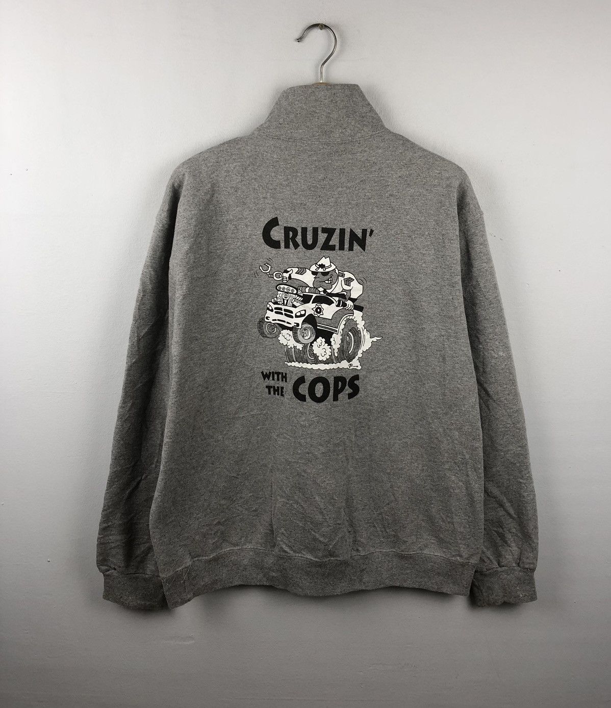 Vintage Vintage 90s Cruzin With The Cop Sweatshirt Size US M / EU 48-50 / 2 - 1 Thumbnail