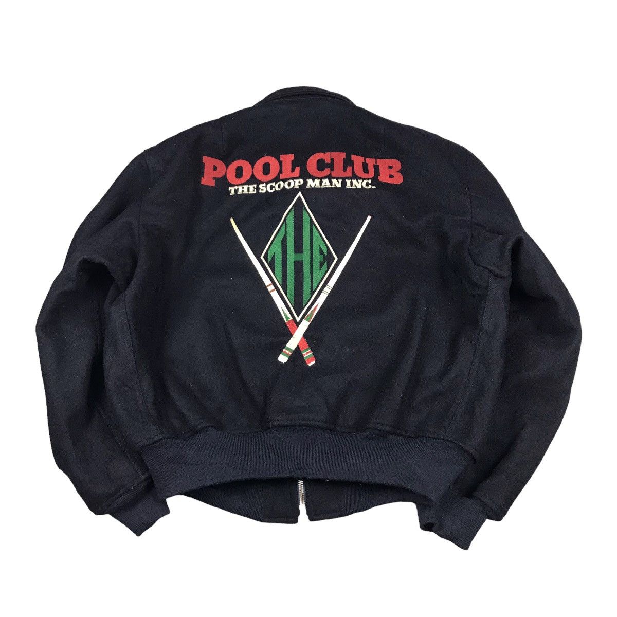 Japanese Brand ⚡️VINTAGE POOL CLUB EMBROIDERY THE SCOOP MAN VARSITY JACKET Size US L / EU 52-54 / 3 - 1 Thumbnail