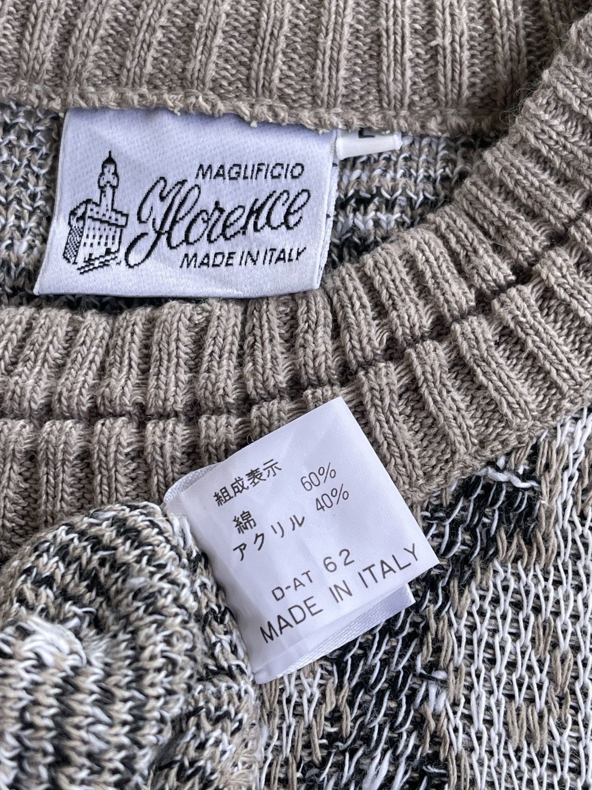 Vintage Vintage Maglificio Florence Cable Knitted Native Sweater Size US L / EU 52-54 / 3 - 9 Thumbnail