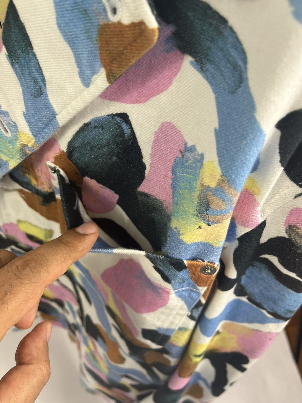 Dior + Alex Foxton Floral Denim Jacket Size US L / EU 52-54 / 3 - 5 Thumbnail