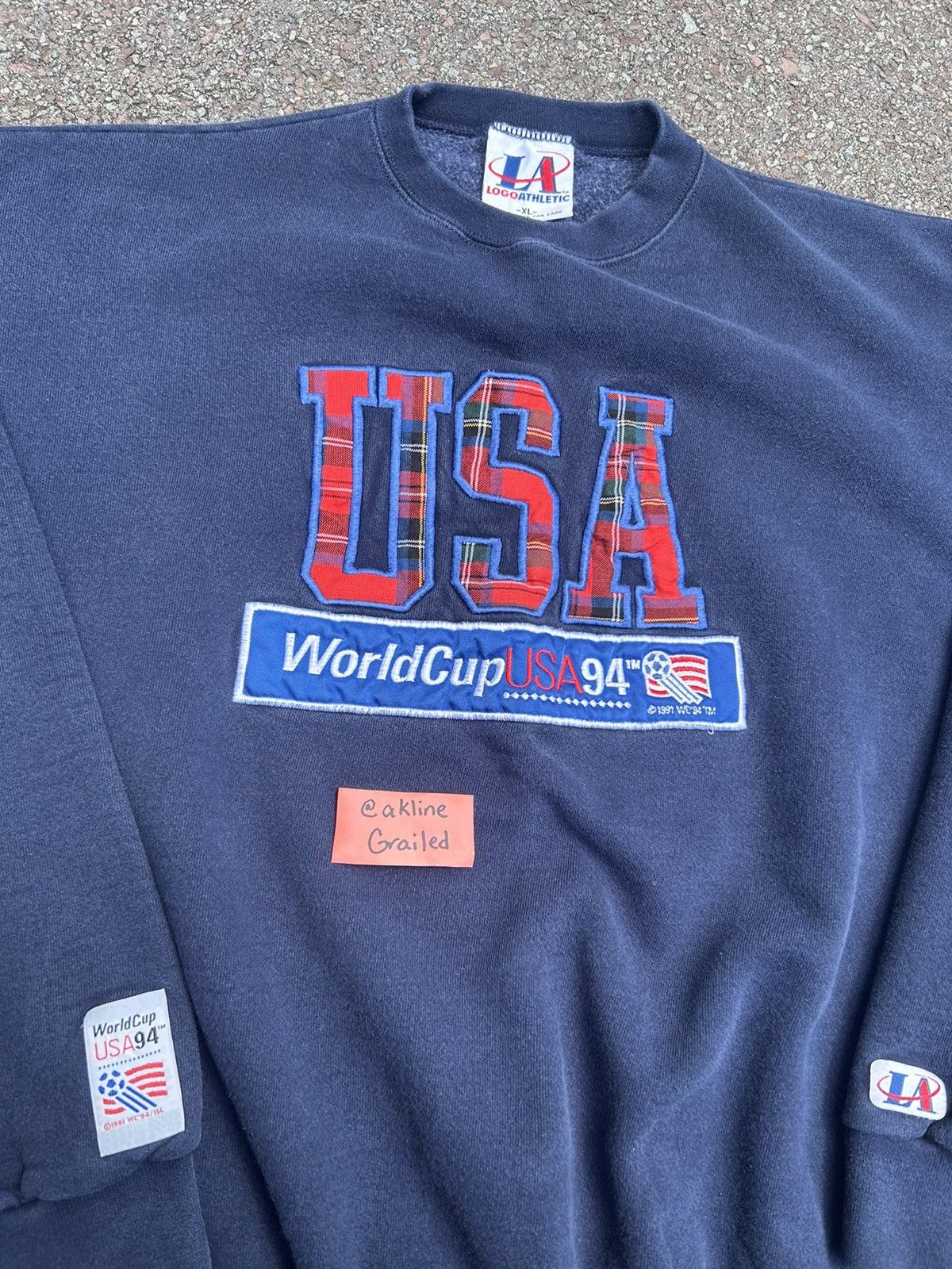 Logo Athletic Vintage 1994 USA World Cup logo athletic sweatshirt Size US XL / EU 56 / 4 - 2 Thumbnail