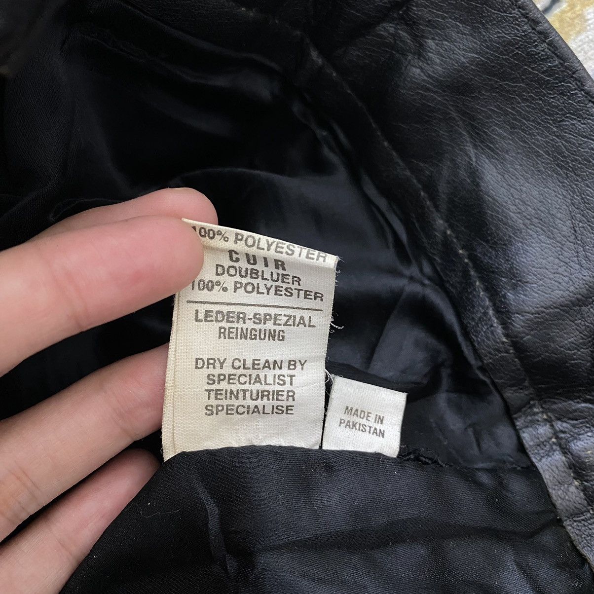 Vintage Vintage ECHTES LEDER Glamorous Black Leather Biker Pant Size US 32 / EU 48 - 6 Thumbnail