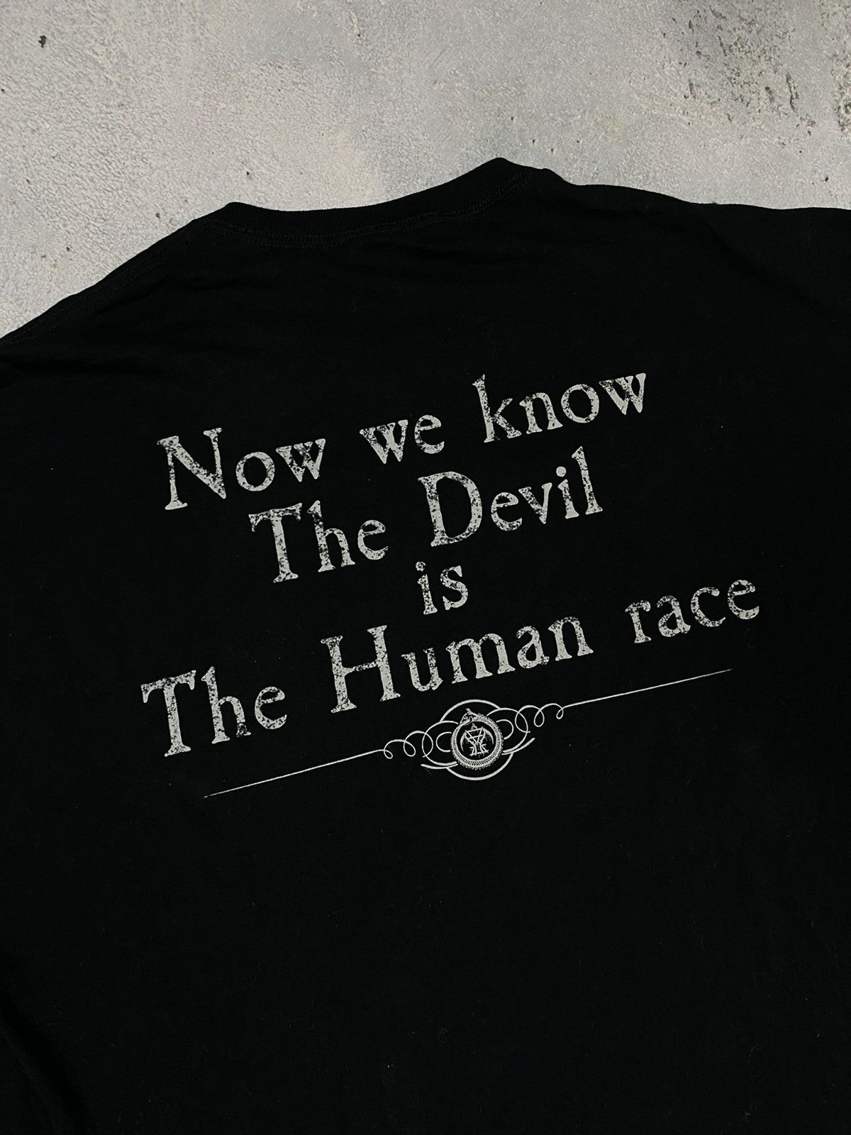 Vintage T shirt „ Now we know the Devil is the human race “ satan Size US XL / EU 56 / 4 - 3 Thumbnail