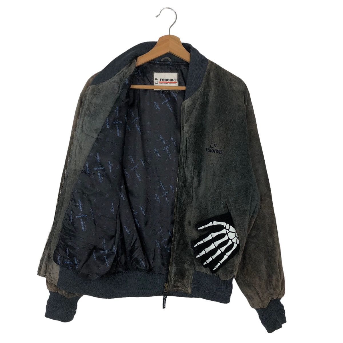Genuine Leather VINTAGE GENUINE LEATHER BOMBER JACKET UP RENOMA JAPAN Size US M / EU 48-50 / 2 - 8 Thumbnail