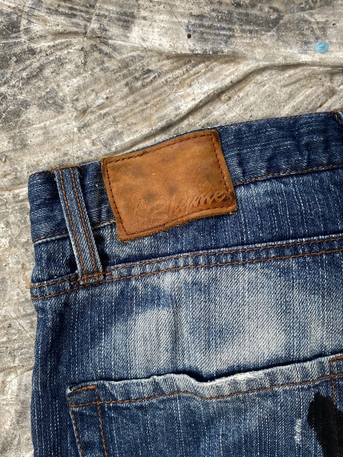 Japanese Brand 🔥BINDING NOW❗️Rhyme Jeans Whiskered Denim Size US 30 / EU 46 - 15 Thumbnail