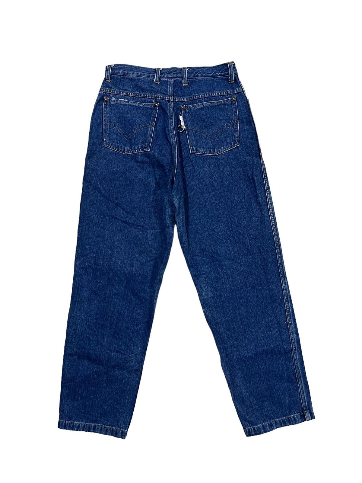 Comme des Garcons Homme ARCHIVE 80s Homme High Waist Baggy Gabardine 🎈Classic Denim Size US 28 / EU 44 - 2 Thumbnail