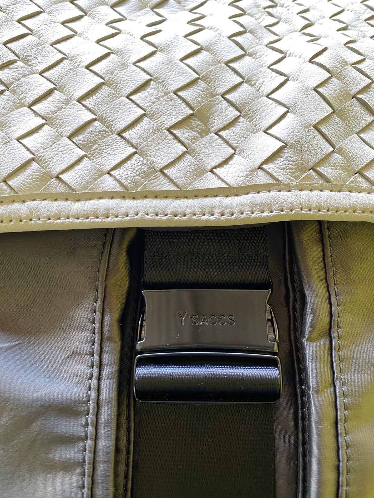 Yohji Yamamoto 2009 2tones Y’saccs Intrecciato Weave Leather Slings Size ONE SIZE - 4 Thumbnail