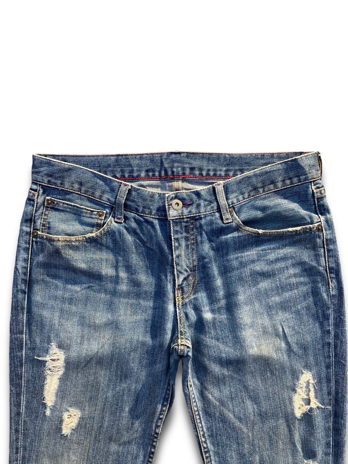 Takeo Kikuchi Vintage 90s Japanese Brand Takeo Kikuchi Kaihara Jeans Size US 33 - 6 Thumbnail