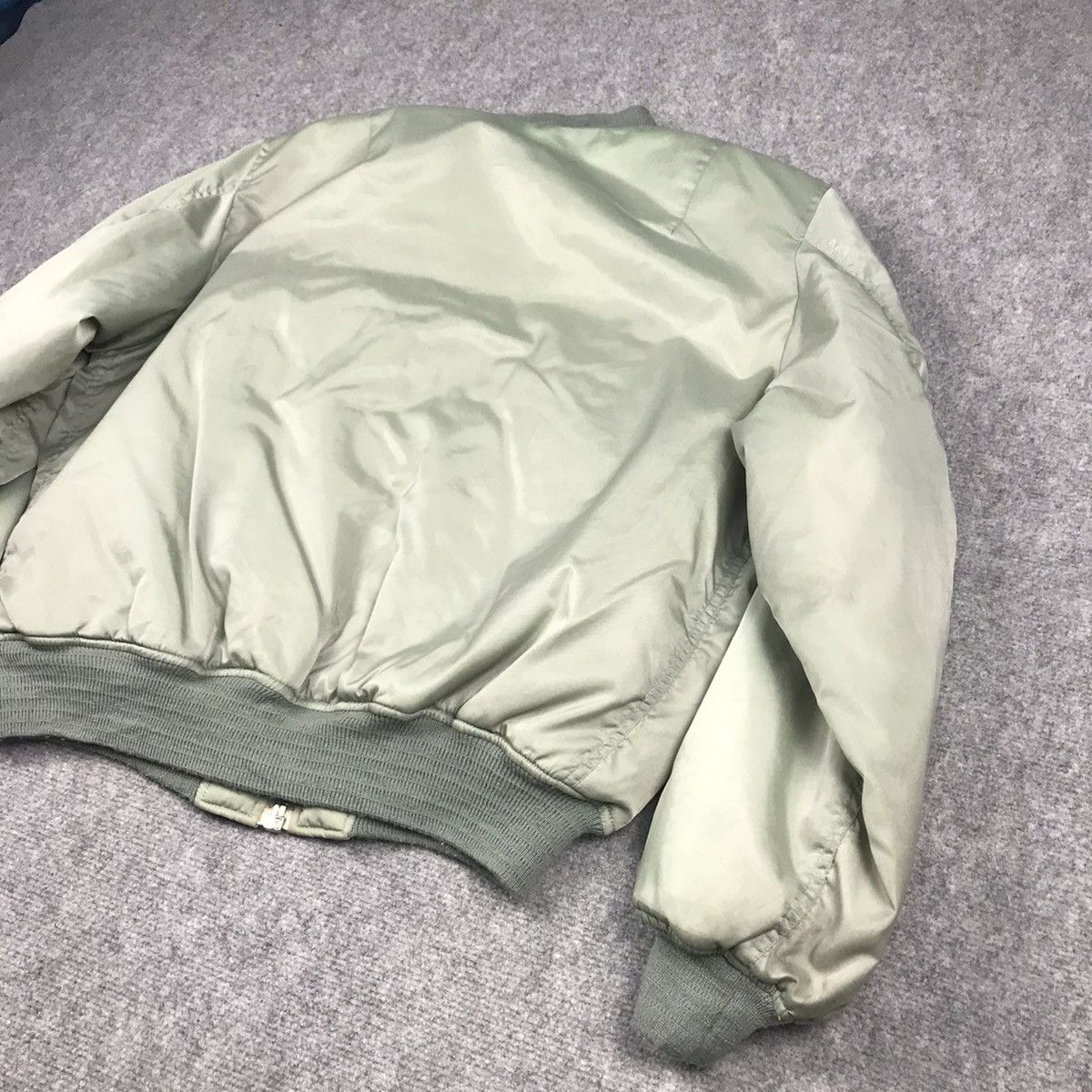 Japanese Brand BOMBER YAGI JACKET FLYER MA-1 FADED JACKET Size US M / EU 48-50 / 2 - 9 Thumbnail