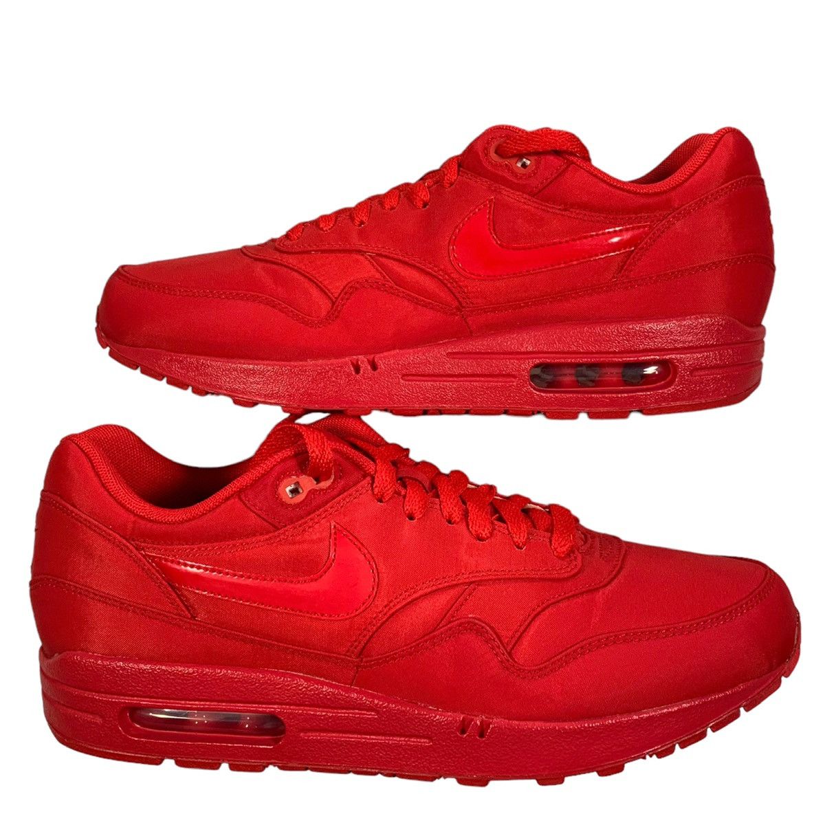 image of Vintage Nike Air Max 1 Attack Pack Sport Red 2010 Sneakers, Men's (Size 9)