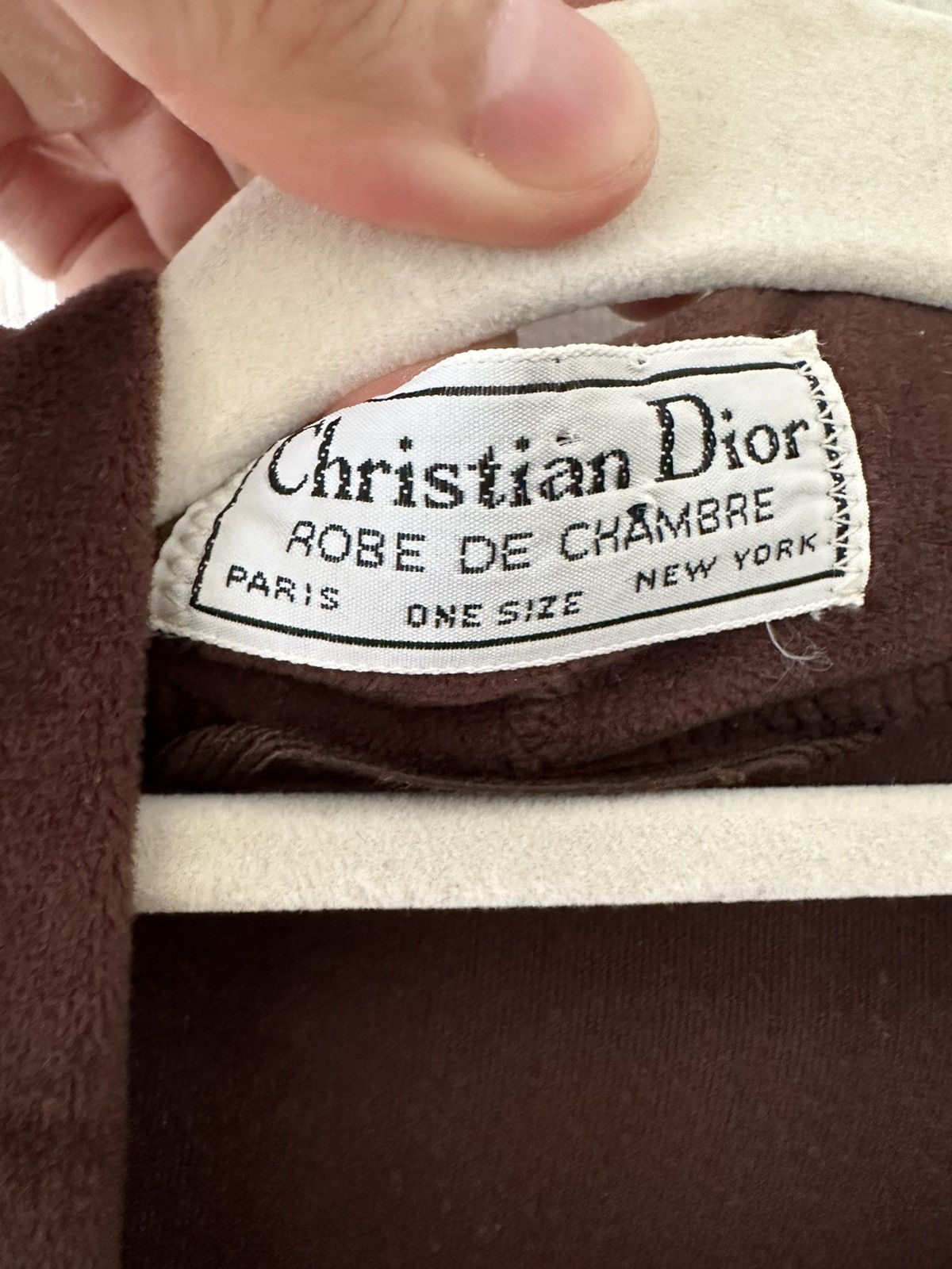 Christian Dior Monsieur Vintage 80s Christian Dior Velour Robe Size ONE SIZE - 2 Thumbnail