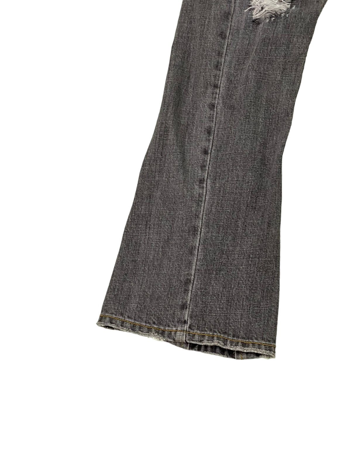 Japanese Brand Flare Jeans Klein Plus Homme Distress Slim Boot Cut 5🟦9 Size US 29 - 5 Thumbnail