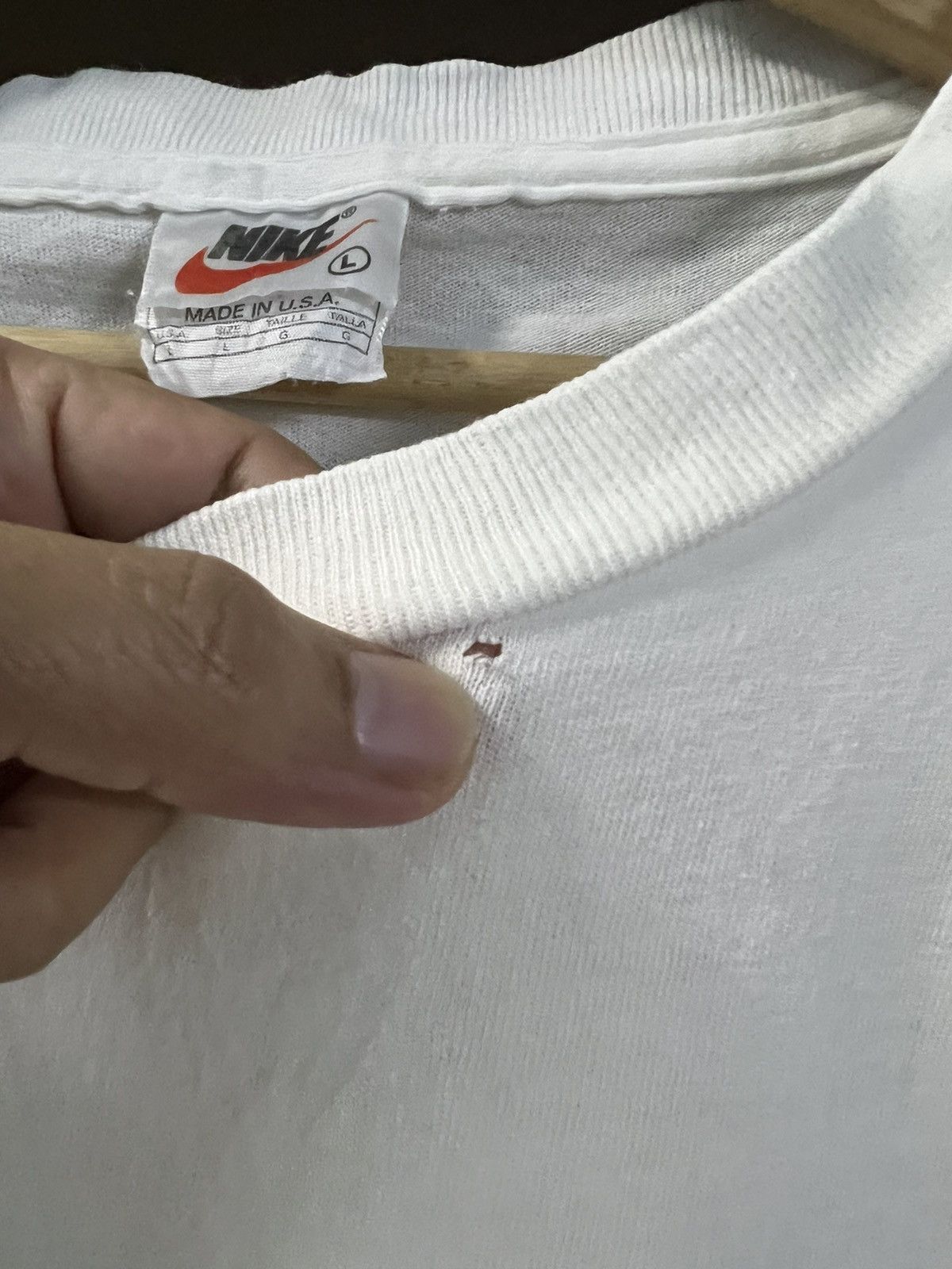 Nike × Vintage Vintage 90’s Nike Swoosh Mr Big Bear Rare Design Size US L / EU 52-54 / 3 - 5 Thumbnail