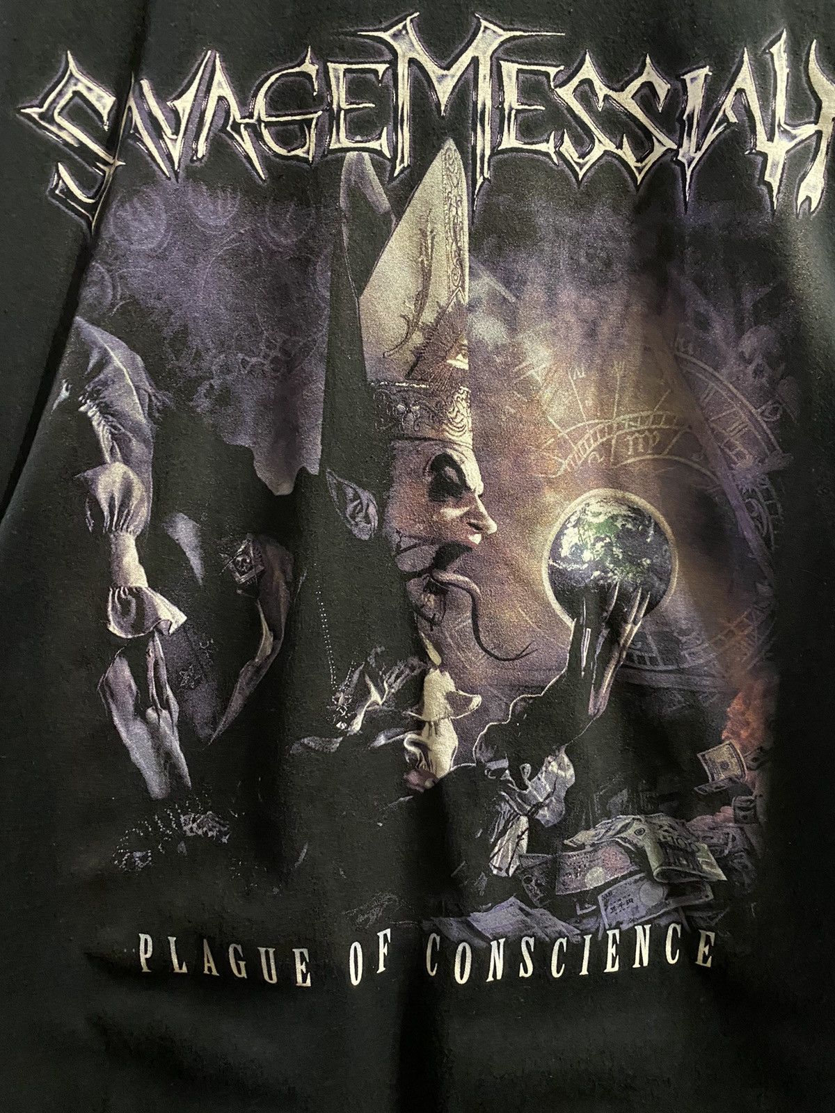 Other Rare T-Shirt Savage Messiah PLAGUE OF CONSCIENCE. Y2K Size US XXL / EU 58 / 5 - 2 Thumbnail