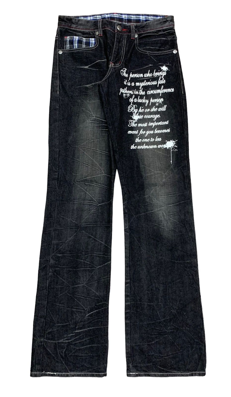 Japanese Brand × Tornado Mart Rare Design Vintage Japanese Brand Double Focus Jeans 1990s Size US 30 / EU 46 - 1 Thumbnail