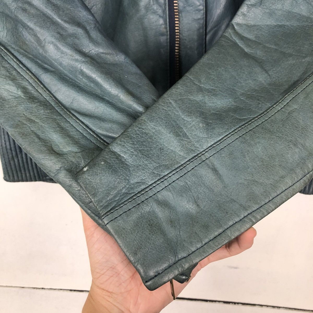 Japanese Brand VINTAGE RACING MOTORCYCLE LEATHER JACKET BOLDOR BY HONDA Size US M / EU 48-50 / 2 - 11 Thumbnail