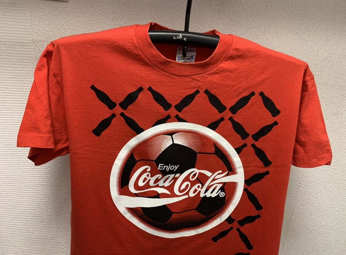 Coca Cola Coca Cola coke euro 1996 vintage screen stars single L Size US L / EU 52-54 / 3 - 2 Thumbnail
