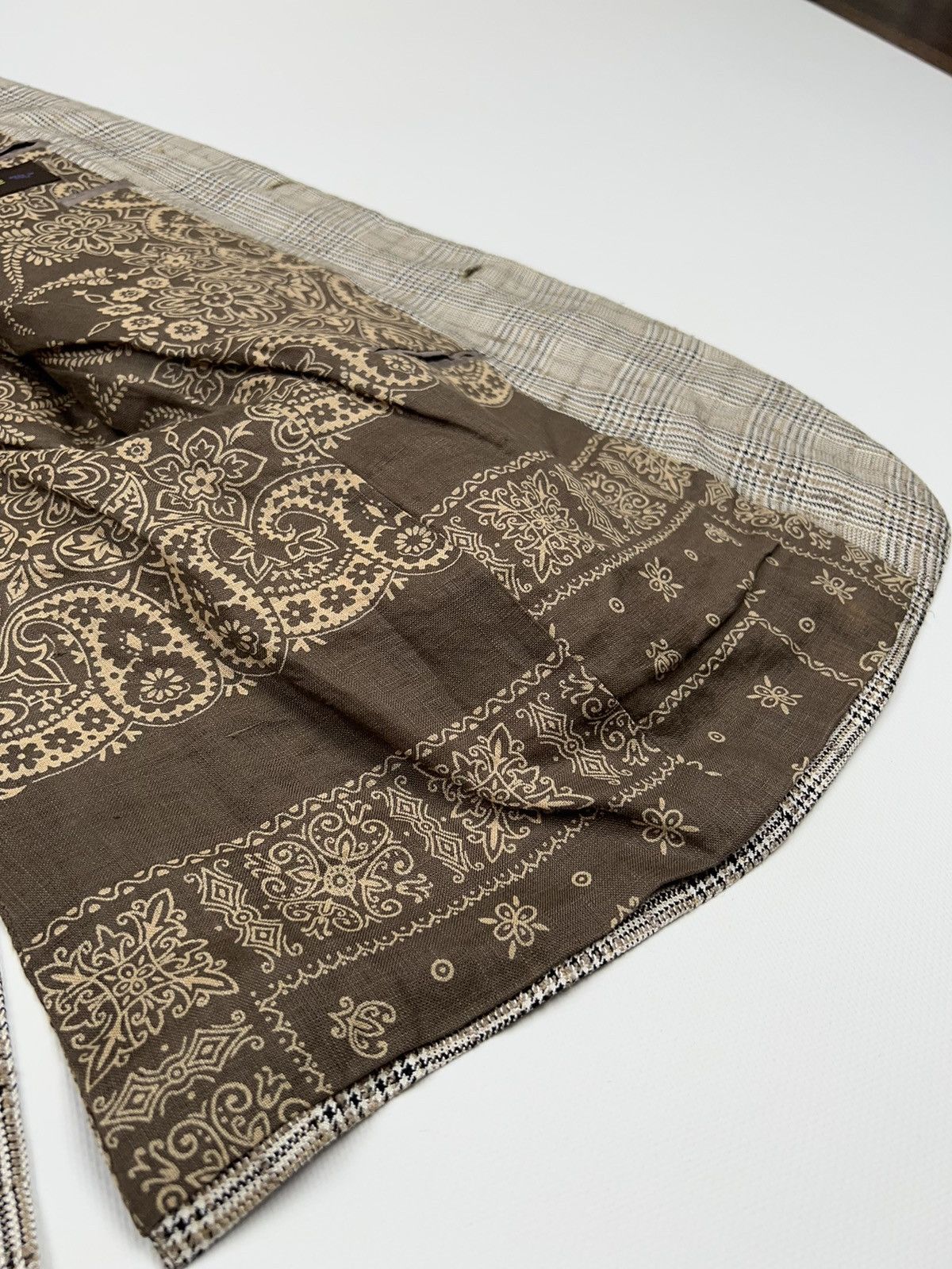 Etro Etro Linen Bandana Canvas Blazer Jacket Size 42R - 16 Thumbnail