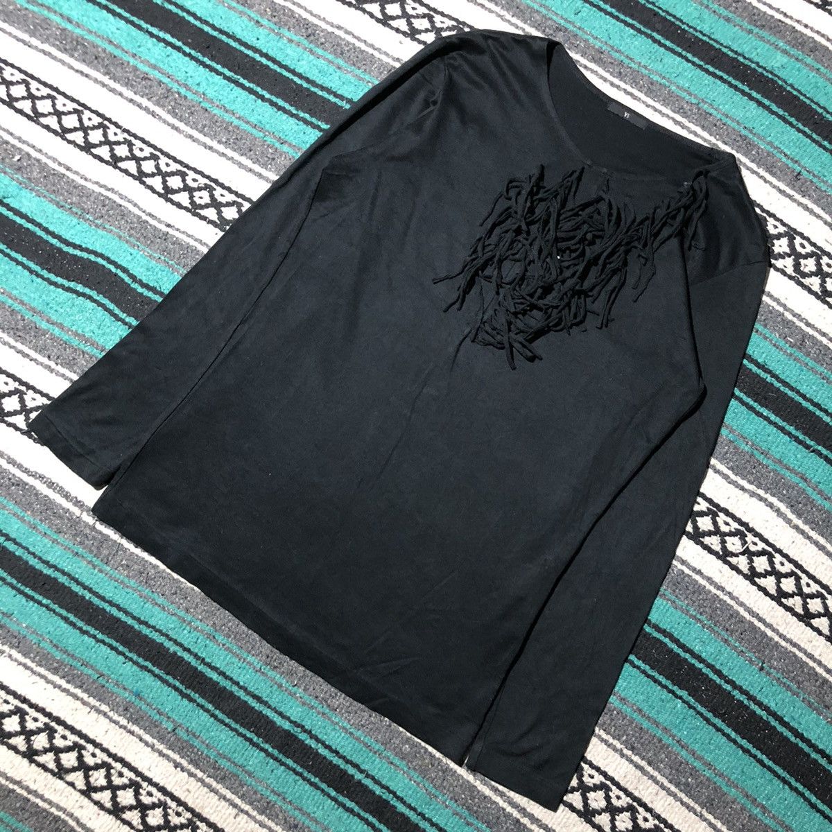 Y's × Yohji Yamamoto Y's Black Longsleeve Shirt Size M / US 6-8 / IT 42-44 - 2 Thumbnail