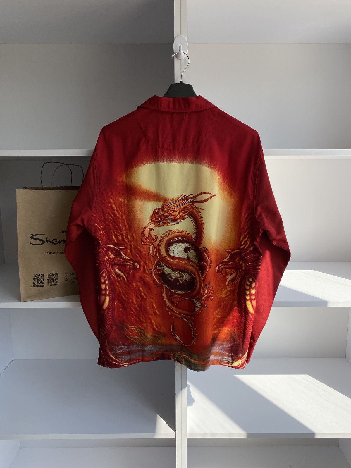 Japanese Brand × Vintage Vintage Chinese Dragon Shirt Large Retro Festival 90s Size US L / EU 52-54 / 3 - 6 Thumbnail