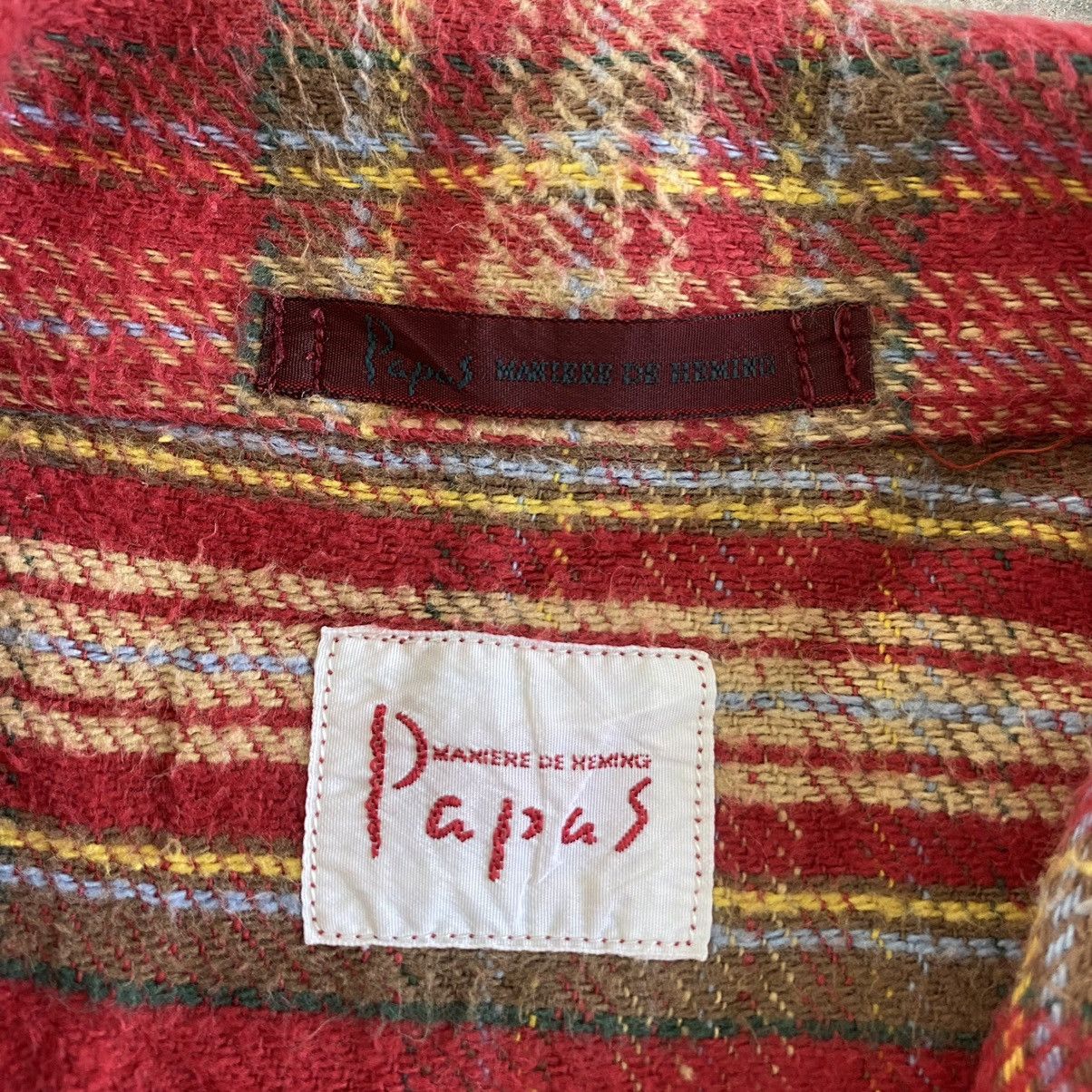 Flannel VTG Papas Wall Guy Checker Thick Flannel Shirt Size US M / EU 48-50 / 2 - 18 Thumbnail