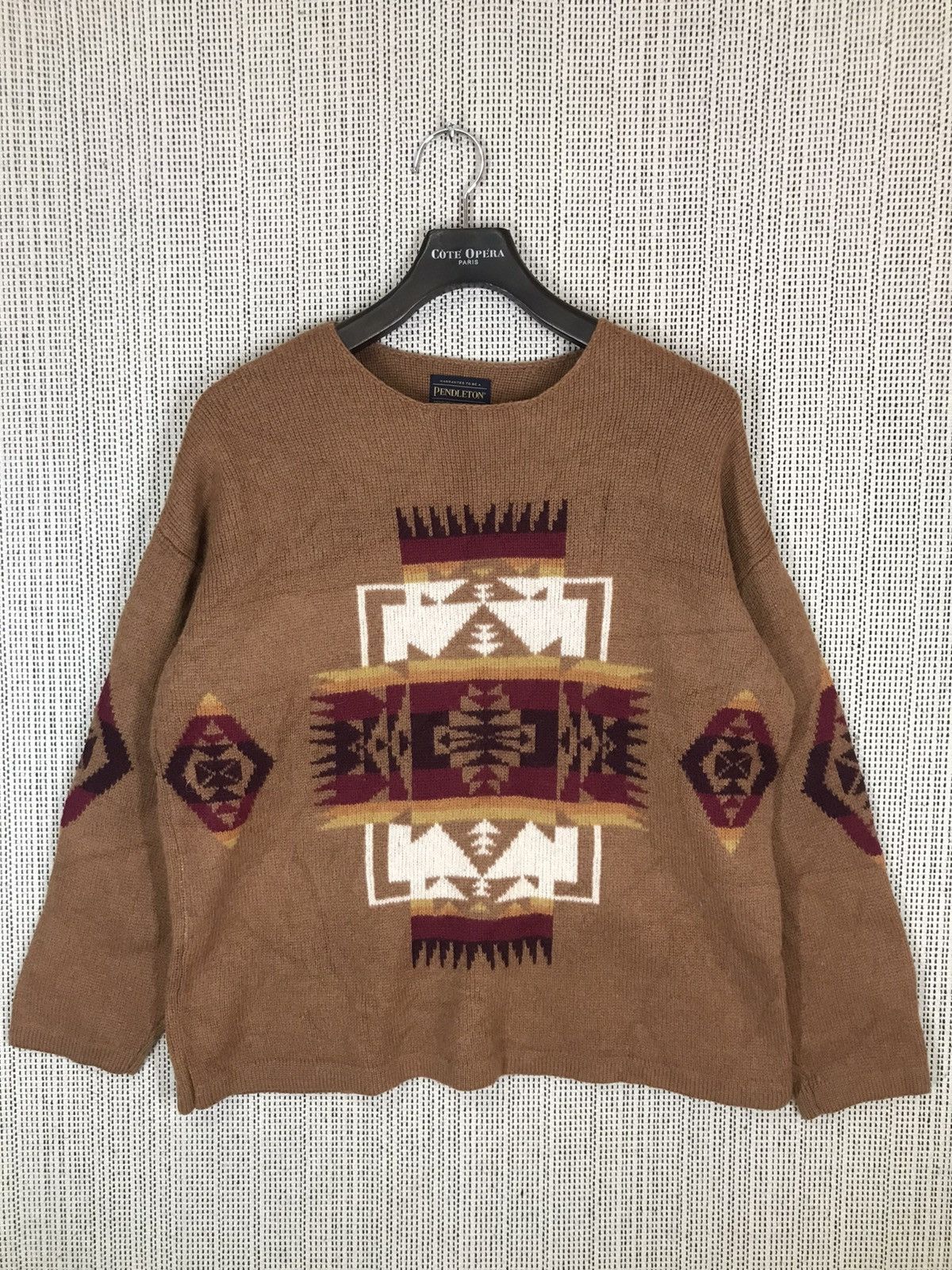 Pendleton ‼️PENDLETON NAVAJO AZTEC KNIT WOOL SWEATER NICE DESIGN‼️ ...