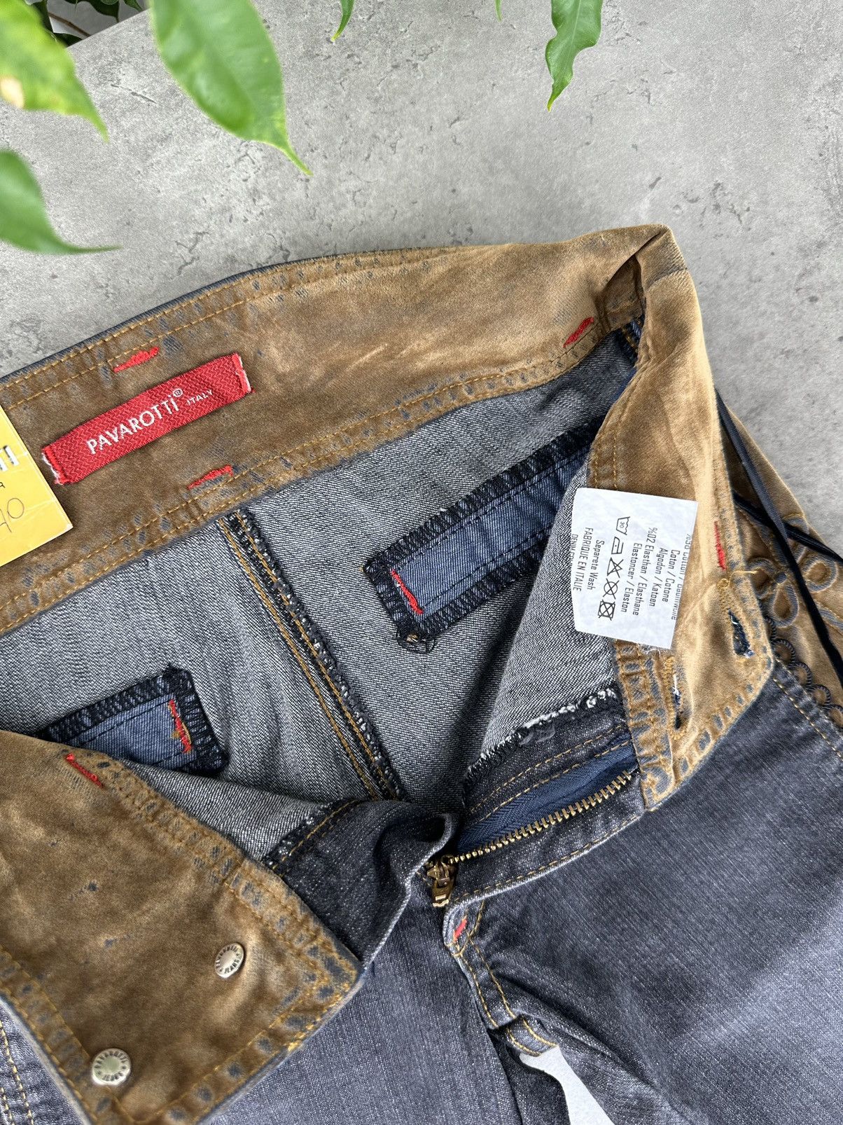 20471120 × Seditionaries × Vintage Vintage Flared Lace-up Jeans Y2K Size 25" / US 0 / IT 36 - 4 Thumbnail
