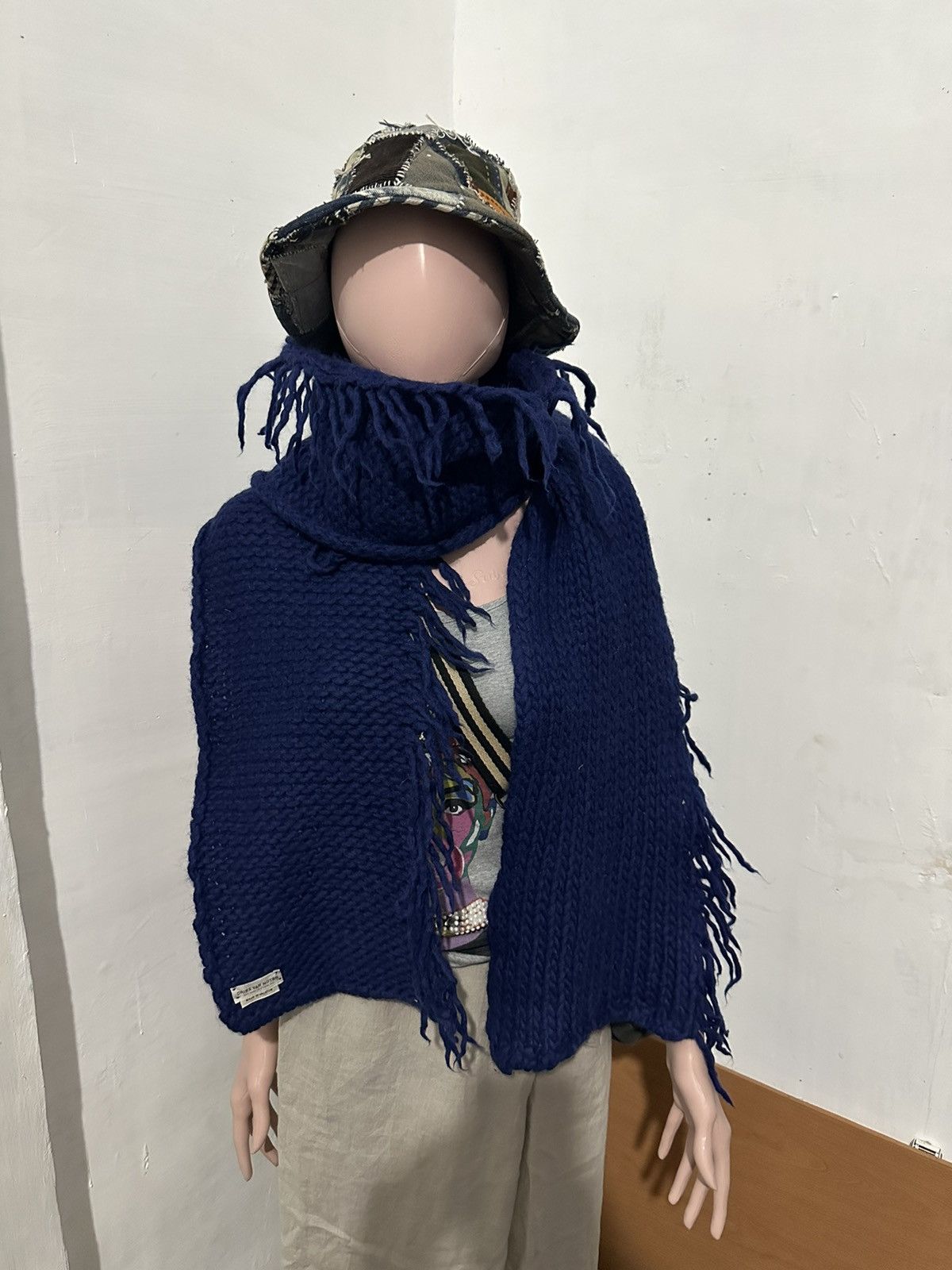 Dries Van Noten Dries Van Noten Fringe Wool Scarf Size ONE SIZE - 1 Thumbnail