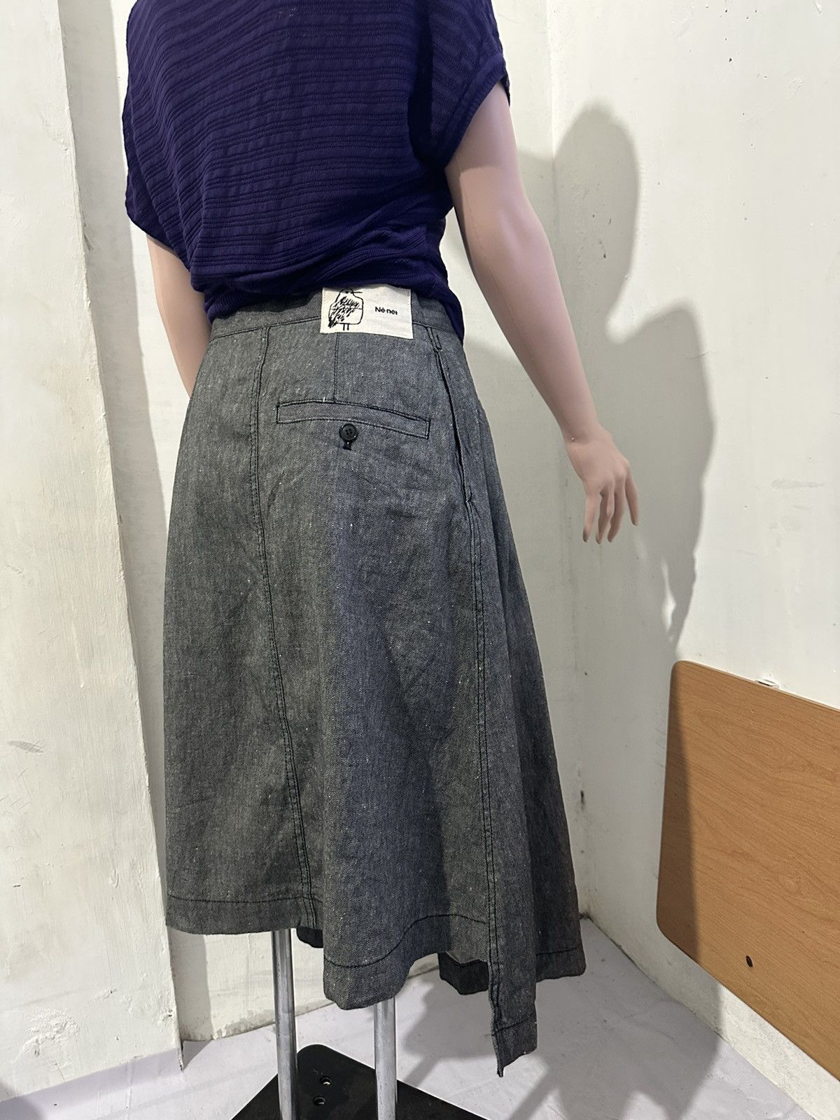 Ne-Net Ne net Issey Miyake Asymmetric Skirt Size 27" / US 4 / IT 40 - 5 Thumbnail