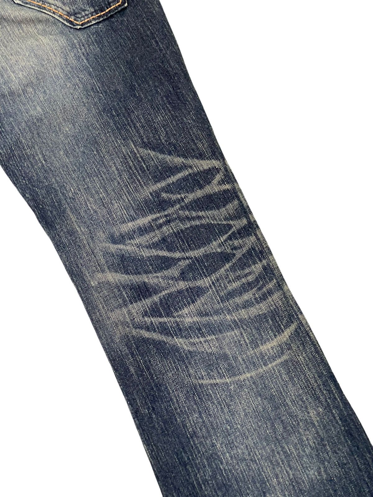Edwin Flare Jeans Edwin Japan Distress Faded Boot Cut 6🟦0 Size US 28 / EU 44 - 17 Thumbnail