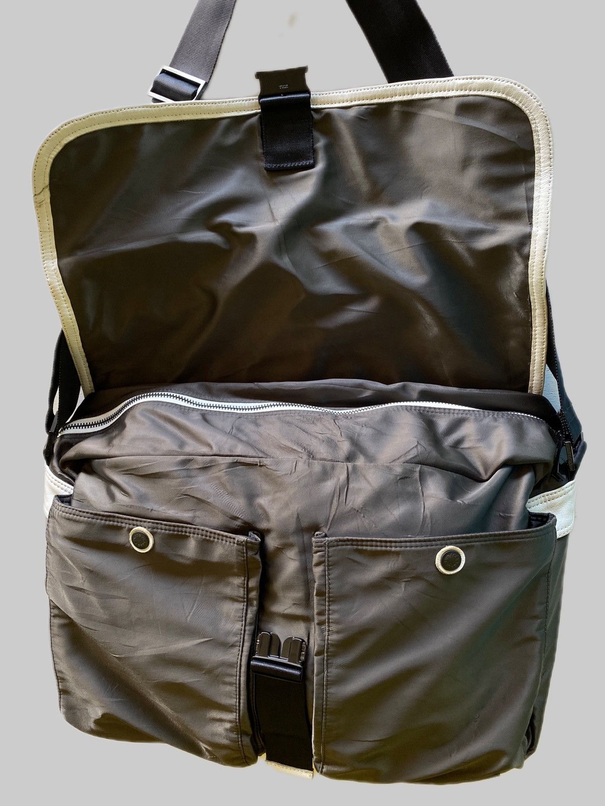 Yohji Yamamoto 2009 2tones Y’saccs Intrecciato Weave Leather Slings Size ONE SIZE - 17 Thumbnail